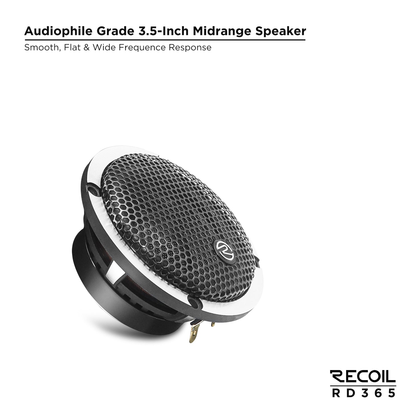 Recoil RD365 6.5" 3-Way Component Speakers – Echo Pro Car Audio - Recoil midrange speaker