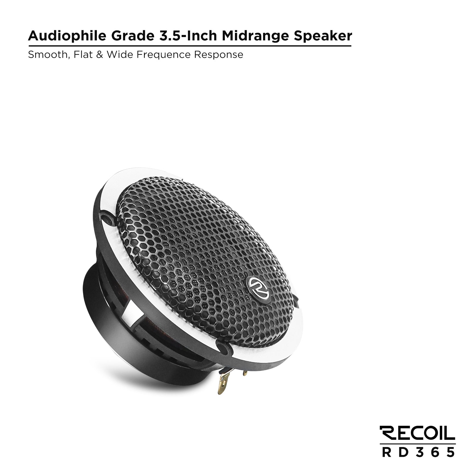 Recoil RD365 6.5" 3-Way Component Speakers – Echo Pro Car Audio - Recoil midrange speaker