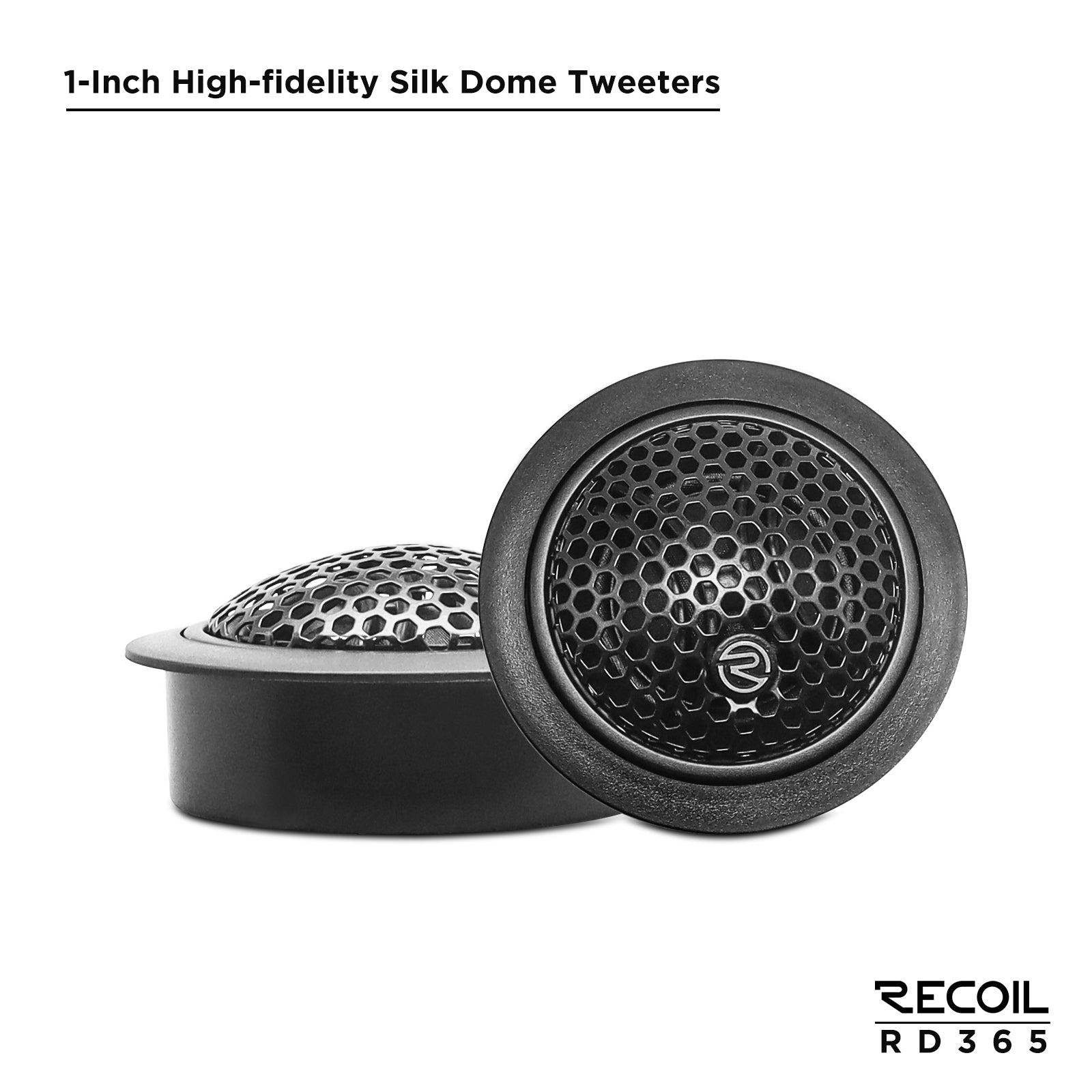 Recoil RD365 6.5" 3-Way Component Speakers – Echo Pro Car Audio - Recoil tweeter speakers
