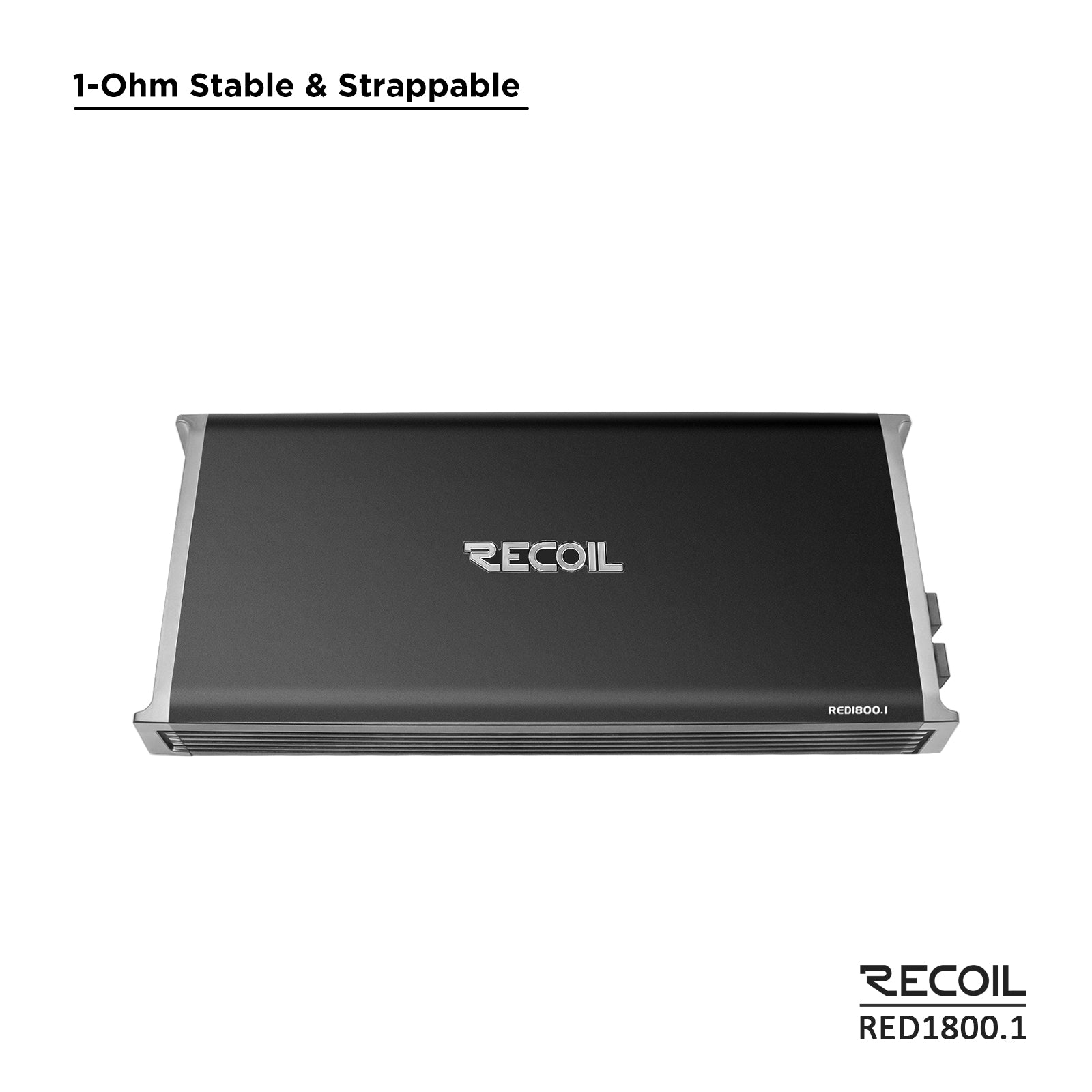 Recoil RED1800.1 3600W Class-D Mono-Block Subwoofer Amplifier – 1Ω Stable - Recoil Amplifier