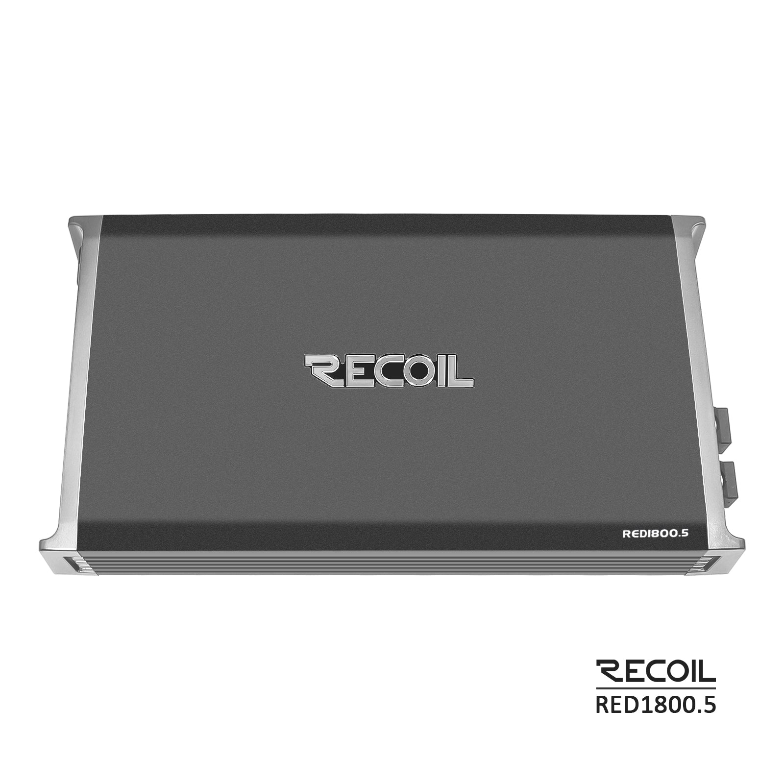Recoil RED1800.5 1800W 5-Channel Class-D Car Amplifier – Mono 1Ω Stable - Recoil Amplifier front