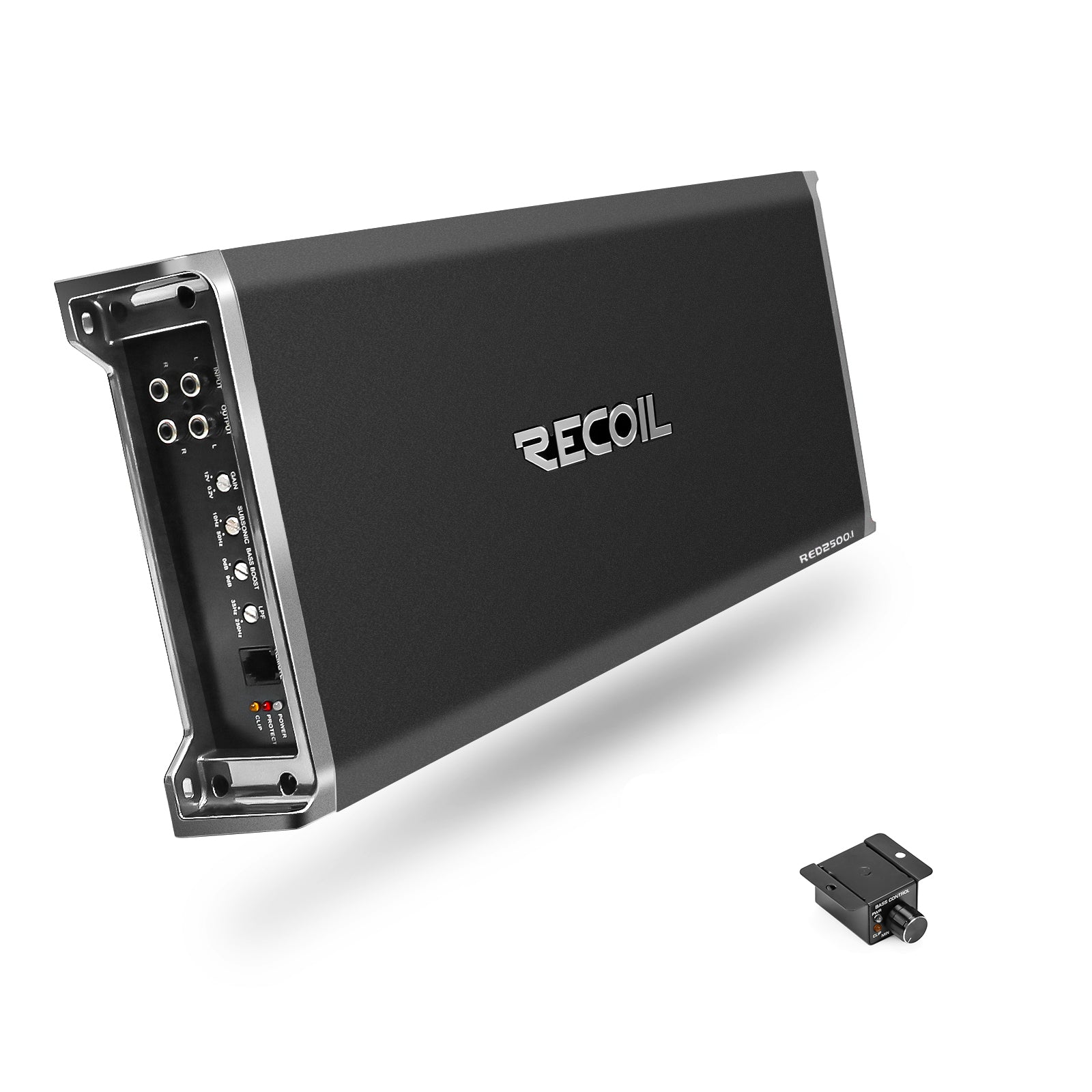 Recoil RED2500.1 5000W Class-D Mono-Block Subwoofer Amplifier – 1Ω Stable - Recoil Car Amplifier