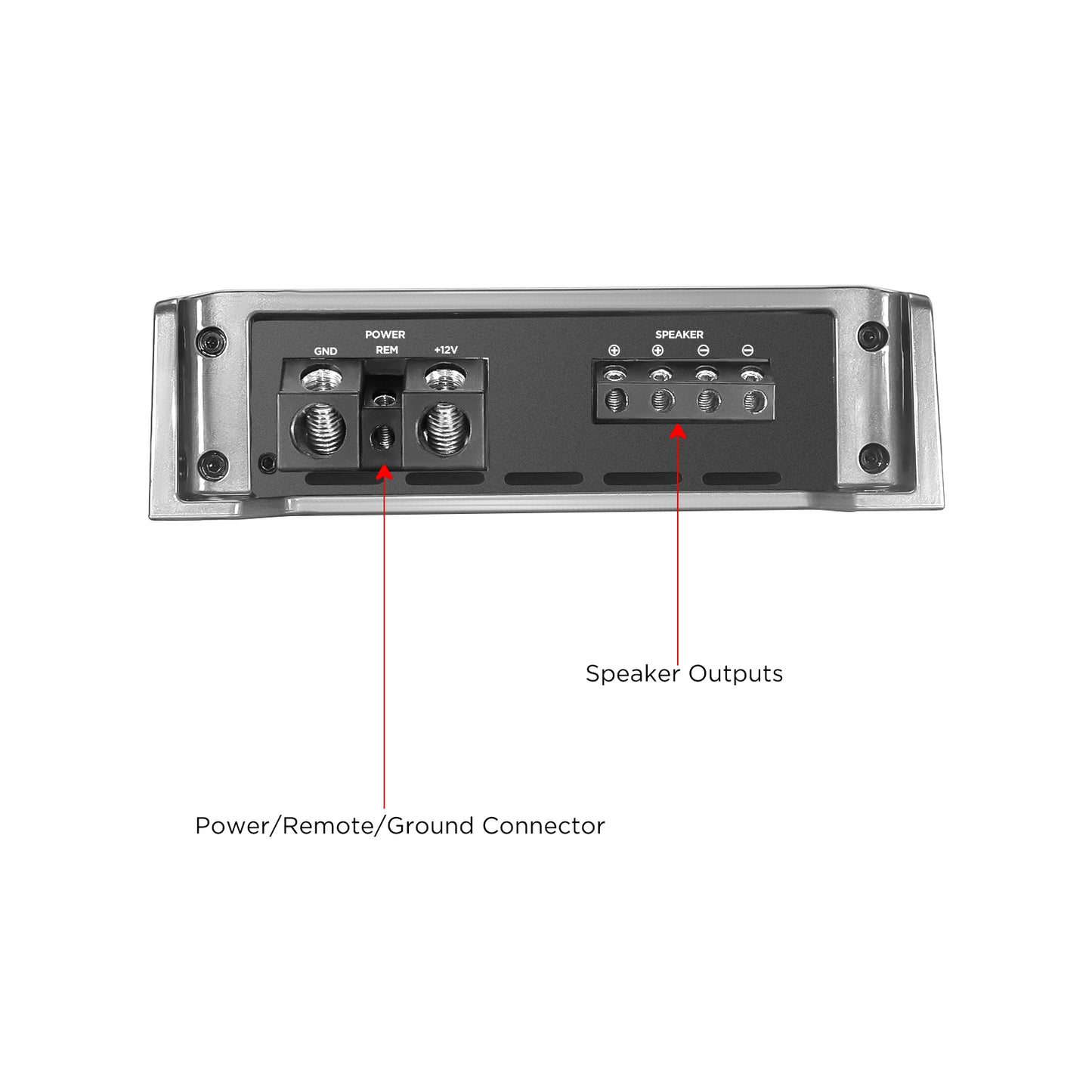 Recoil RED2500.1 5000W Class-D Mono-Block Subwoofer Amplifier – 1Ω Stable - Recoil Amplifier End