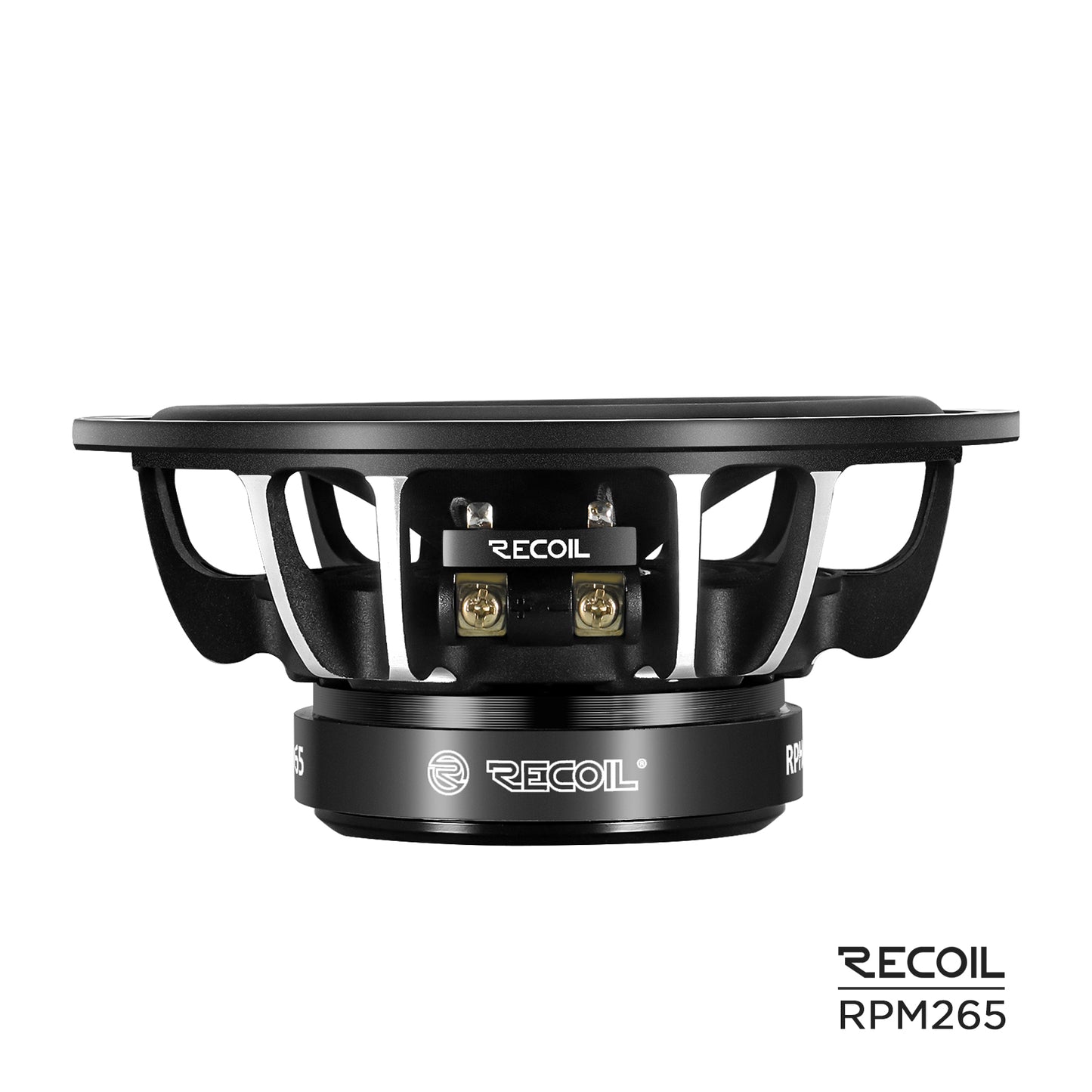Recoil RPM265 Echo Pro 6.5" 2-Way Component Speakers – 120W Car Audio - Recoil component system - speaker basket