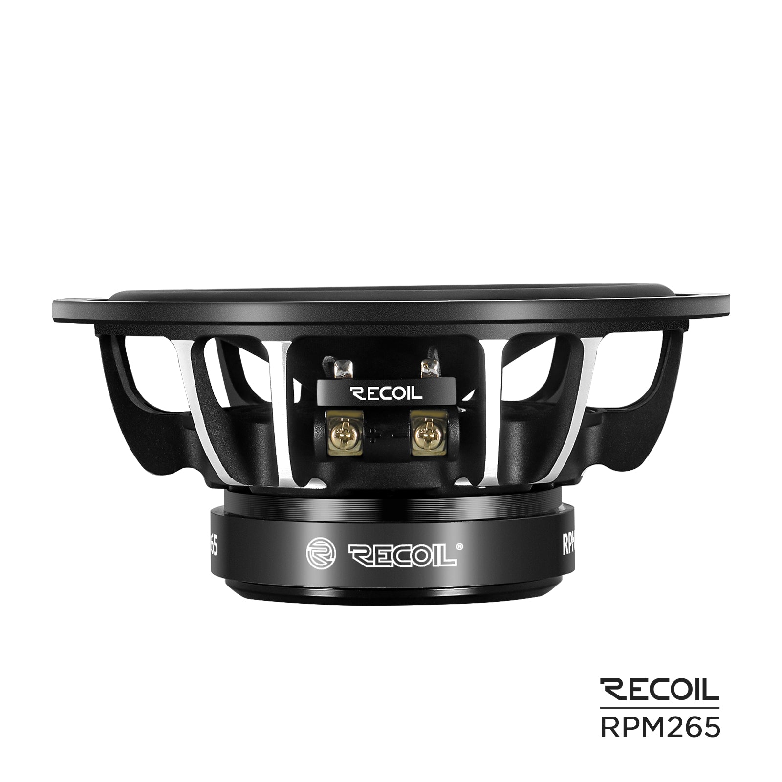 Recoil RPM265 Echo Pro 6.5" 2-Way Component Speakers – 120W Car Audio - Recoil component system - speaker basket