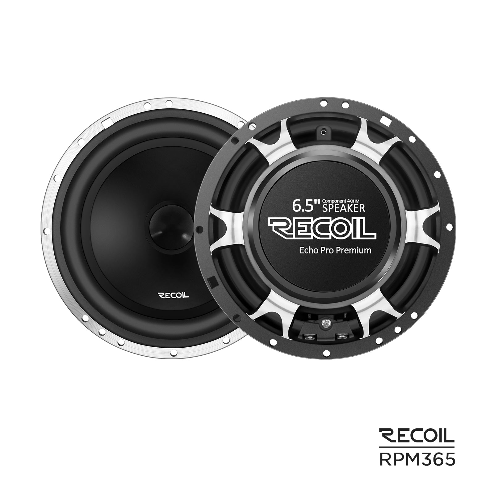 Recoil RPM365 6.5" 3-Way Component Speakers – Echo Pro 160W Car Audio - Recoil 6.5" speakers