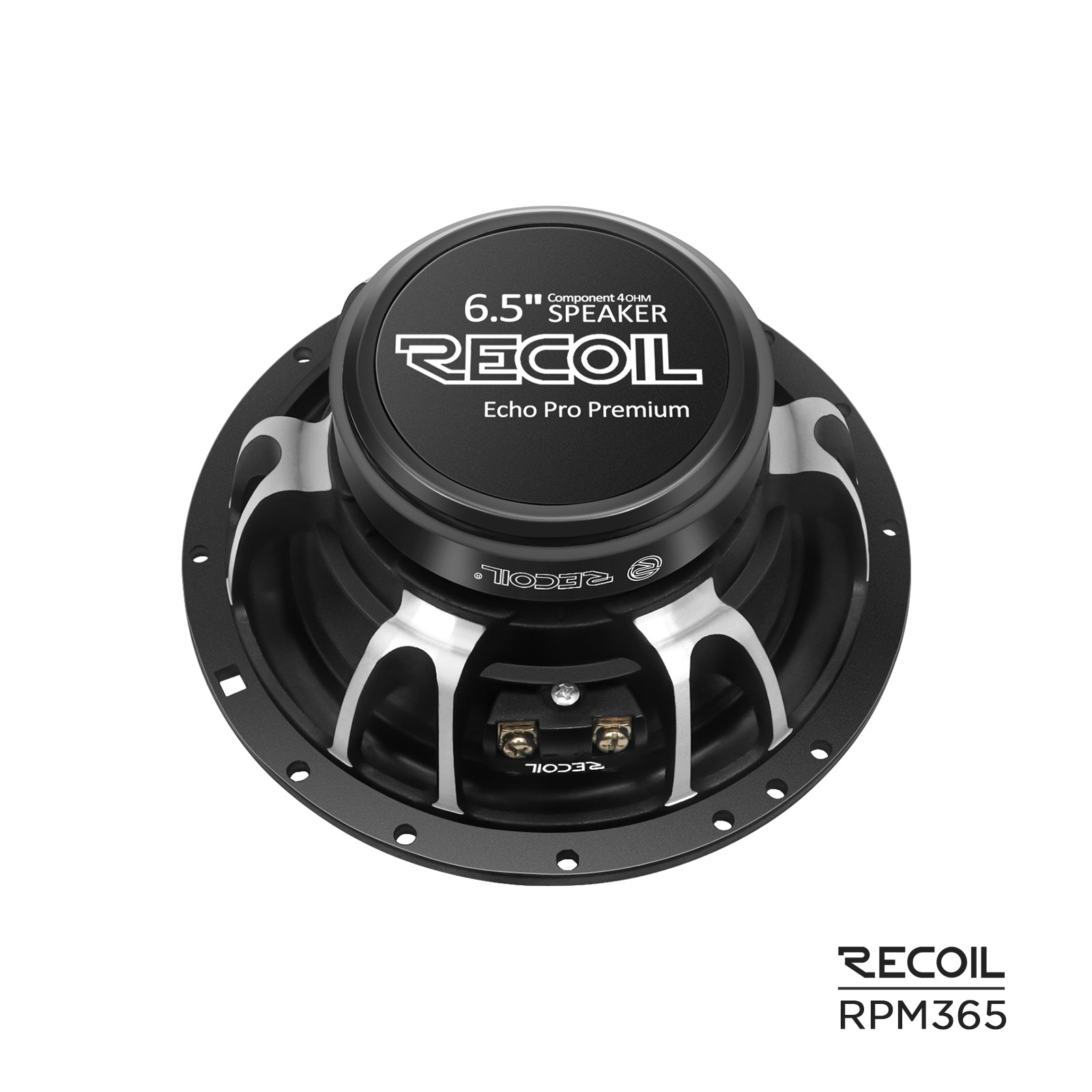Recoil RPM365 6.5" 3-Way Component Speakers – Echo Pro 160W Car Audio - Recoil component system - magnet view