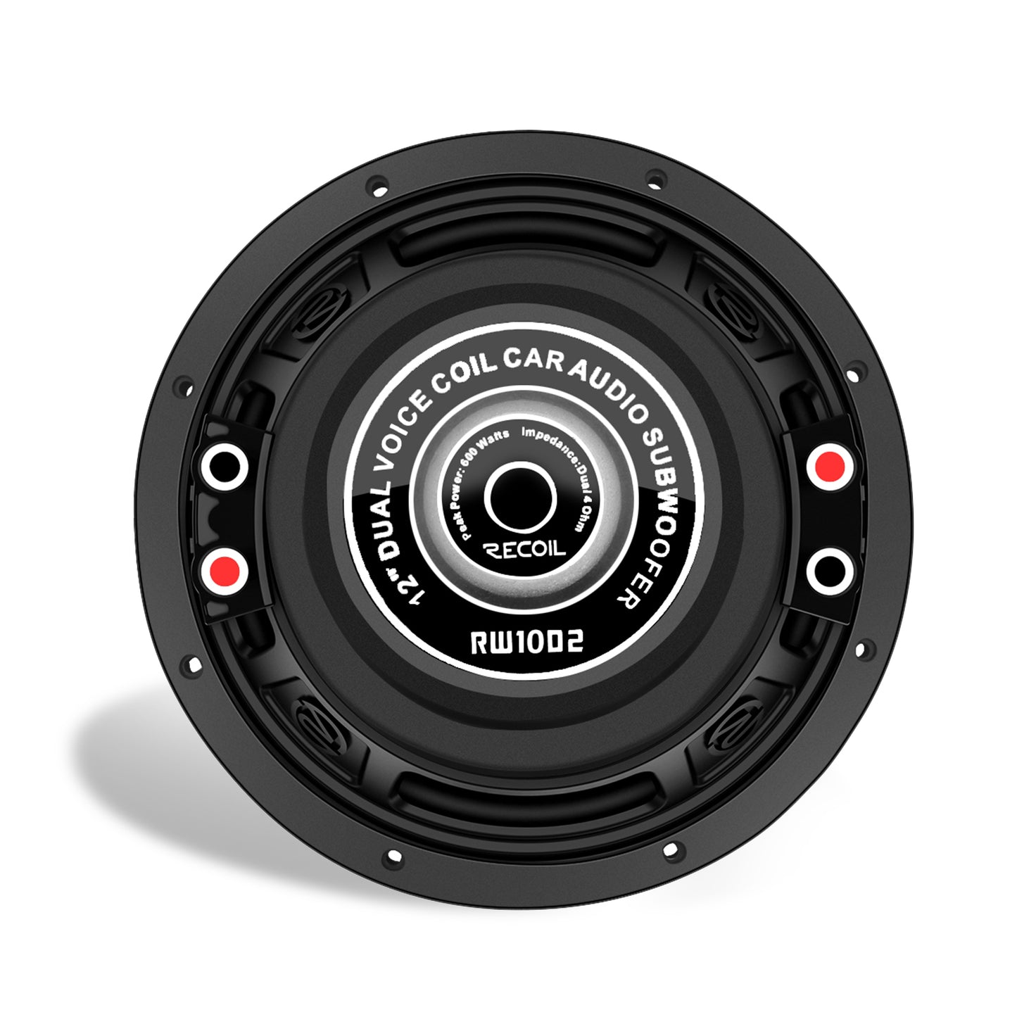 Recoil RW10D2 Echo Series 10" 500W Dual 2Ω Car Subwoofer - Recoil Car Woofer