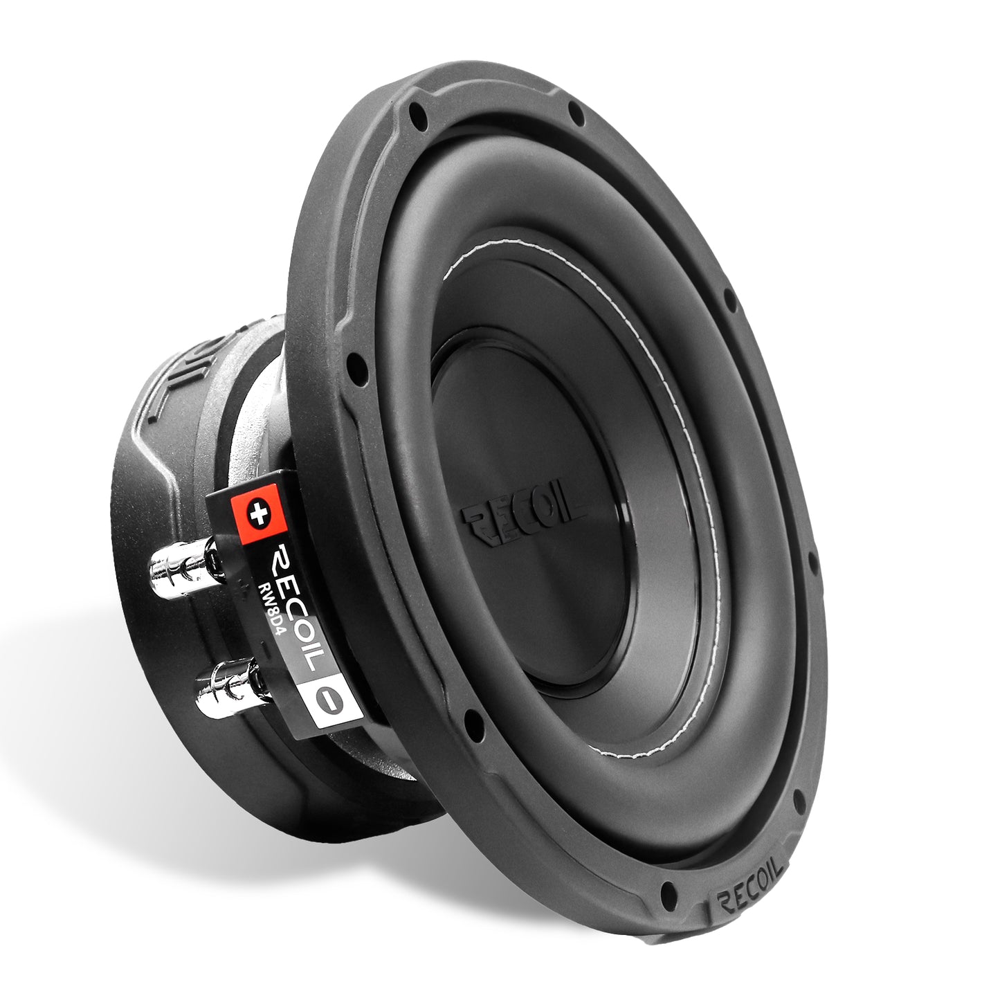 Recoil RW8D4 Echo Series 8" 400W Dual 4Ω Car Subwoofer – High Temp Voice Coil - Recoil Subwoofer