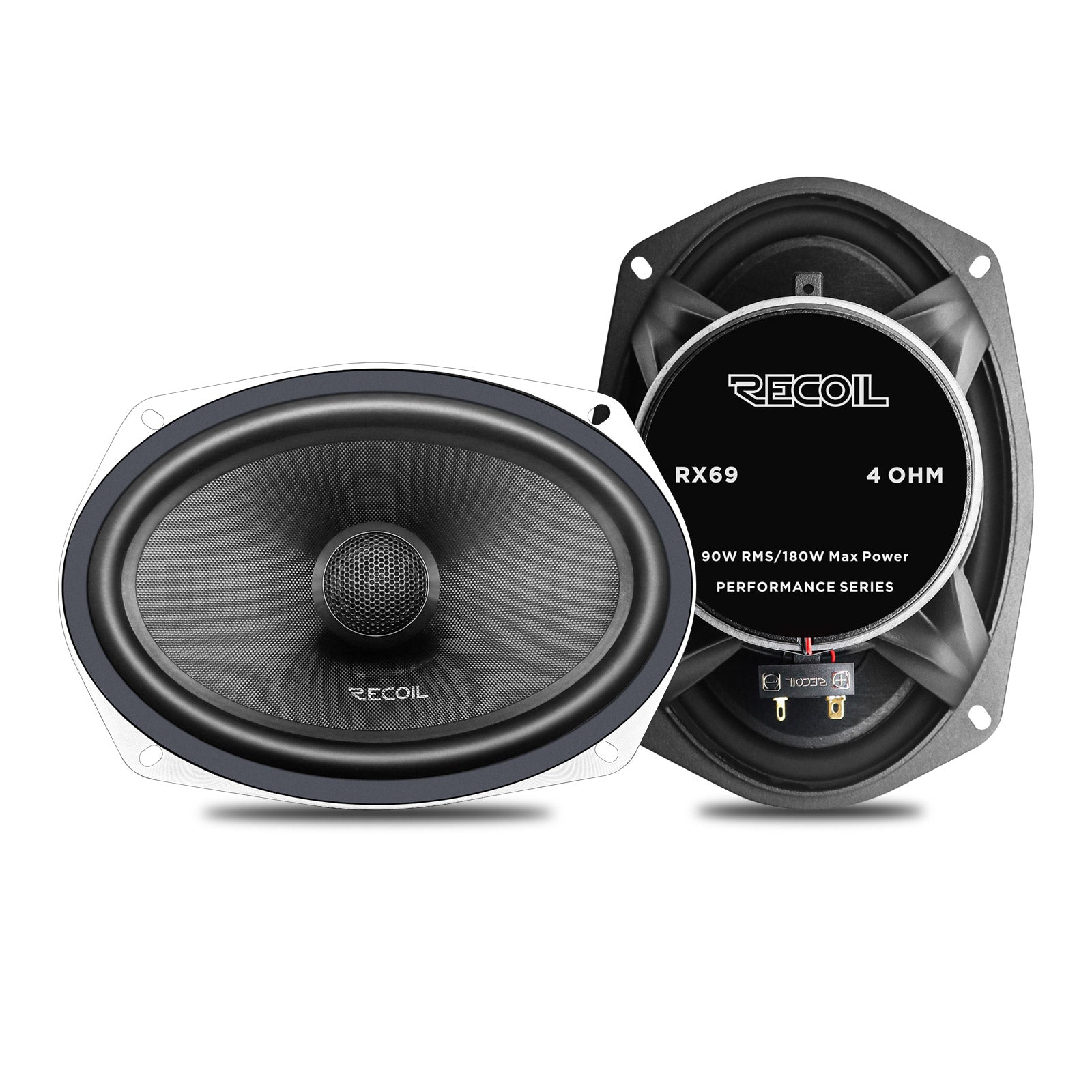 Recoil RX69 6x9" 2-Way Coaxial Car Speakers – 180W Peak Audio - Recoil Coaxial Speaker