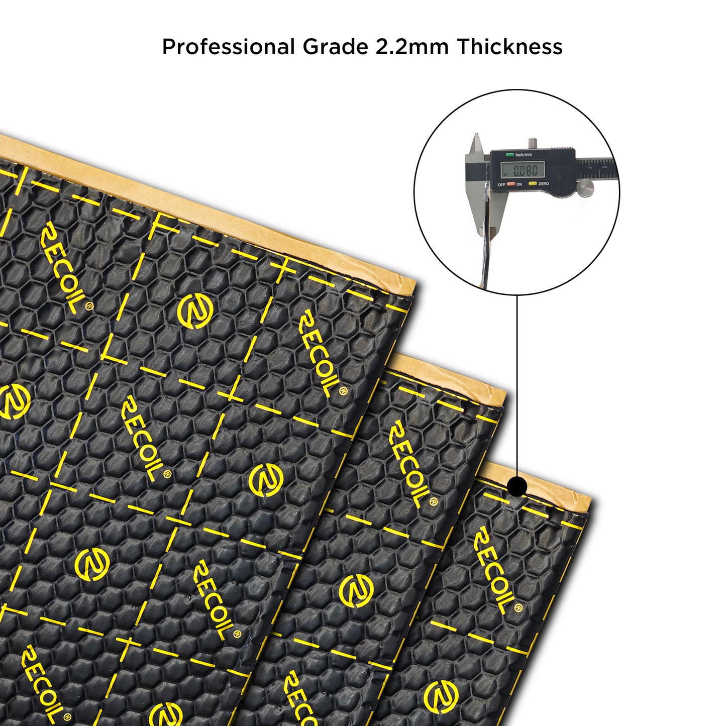 Recoil XLBK 9-Sheet Lightweight Sound Dampening Mats – 18″ x 32″ - professional grade dampening mats