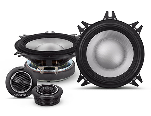Alpine S2-S40C 4" Component Speakers – Hi-Res Audio Certified - Alpine 4" component speakers