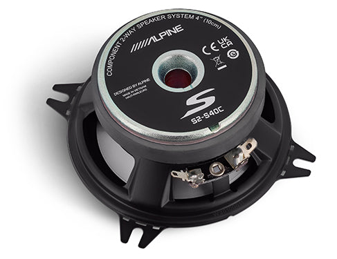 Alpine S2-S40C 4" Component Speakers – Hi-Res Audio Certified - Alpine 4" component speakers - magnet
