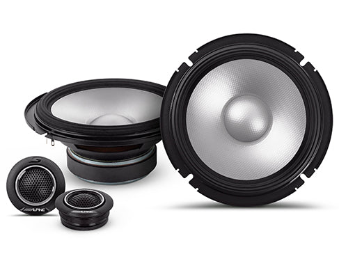 Alpine S2-S65C 6.5" Component Speakers – Hi-Res Audio Certified - Alpine 6.5" component speakers