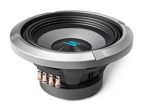 Alpine S2-W8D2 8" Dual Voice Coil Subwoofer – 300W RMS / 900W Peak - Alpine 8" woofers side view