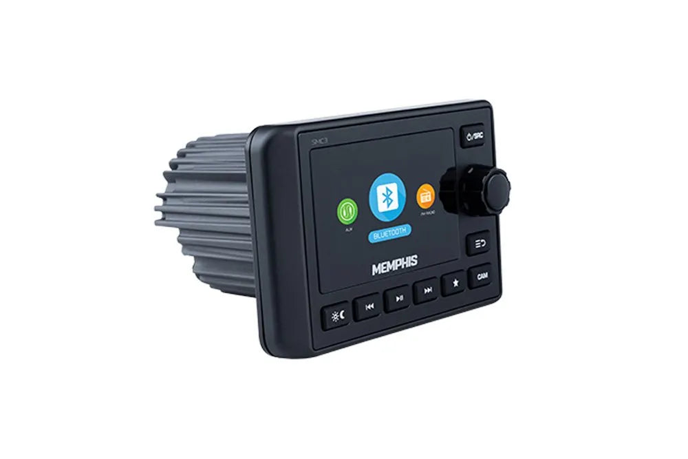Memphis SMC3 Marine & Powersports Digital Media Receiver with 3" Color Display | Bluetooth, AM/FM, USB & AUX