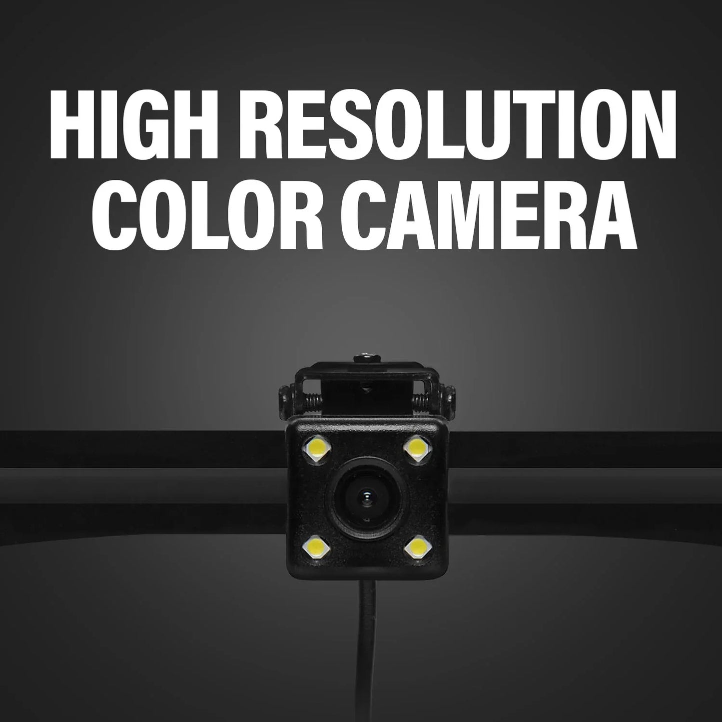 Elite ELPC40B Backup Car Rearview Reverse Camera - License Plate Mount, 170° Wide Angle Rear View, Low Light Visibility