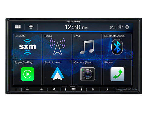 Alpine iLX-407 7" Shallow-Mount Double-DIN Receiver with Apple CarPlay & Android Auto Alpine head unit