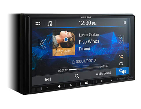 Alpine iLX-407 7" Shallow-Mount Double-DIN Receiver with Apple CarPlay & Android Auto Alpine Stereo