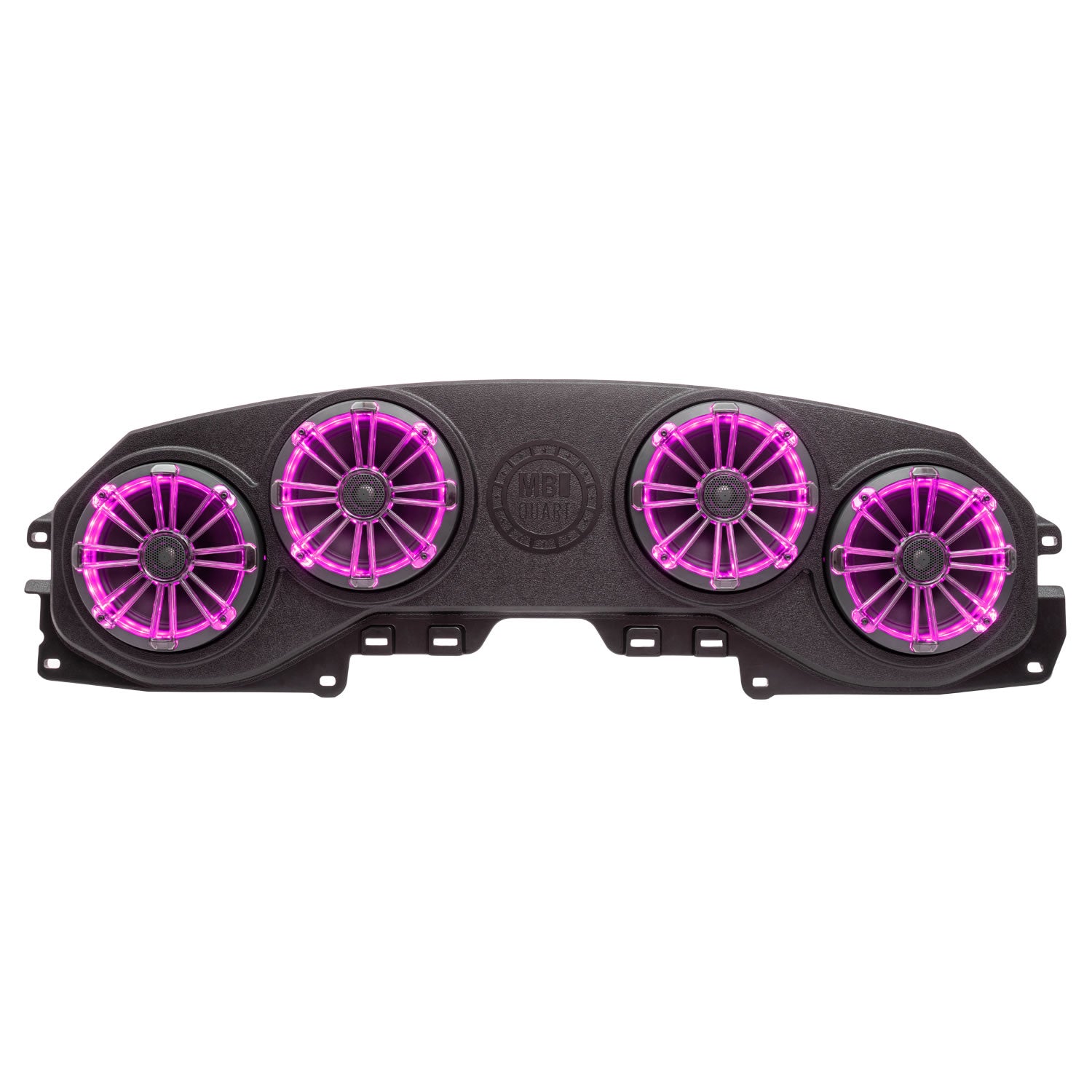 MBQJ-48CRGB Jeep® Wrangler (JL) / Gladiator (JT) Tuned Rear Soundbar with 8 Inch Coaxial Speakers, Enclosure - Pink LED Lighting