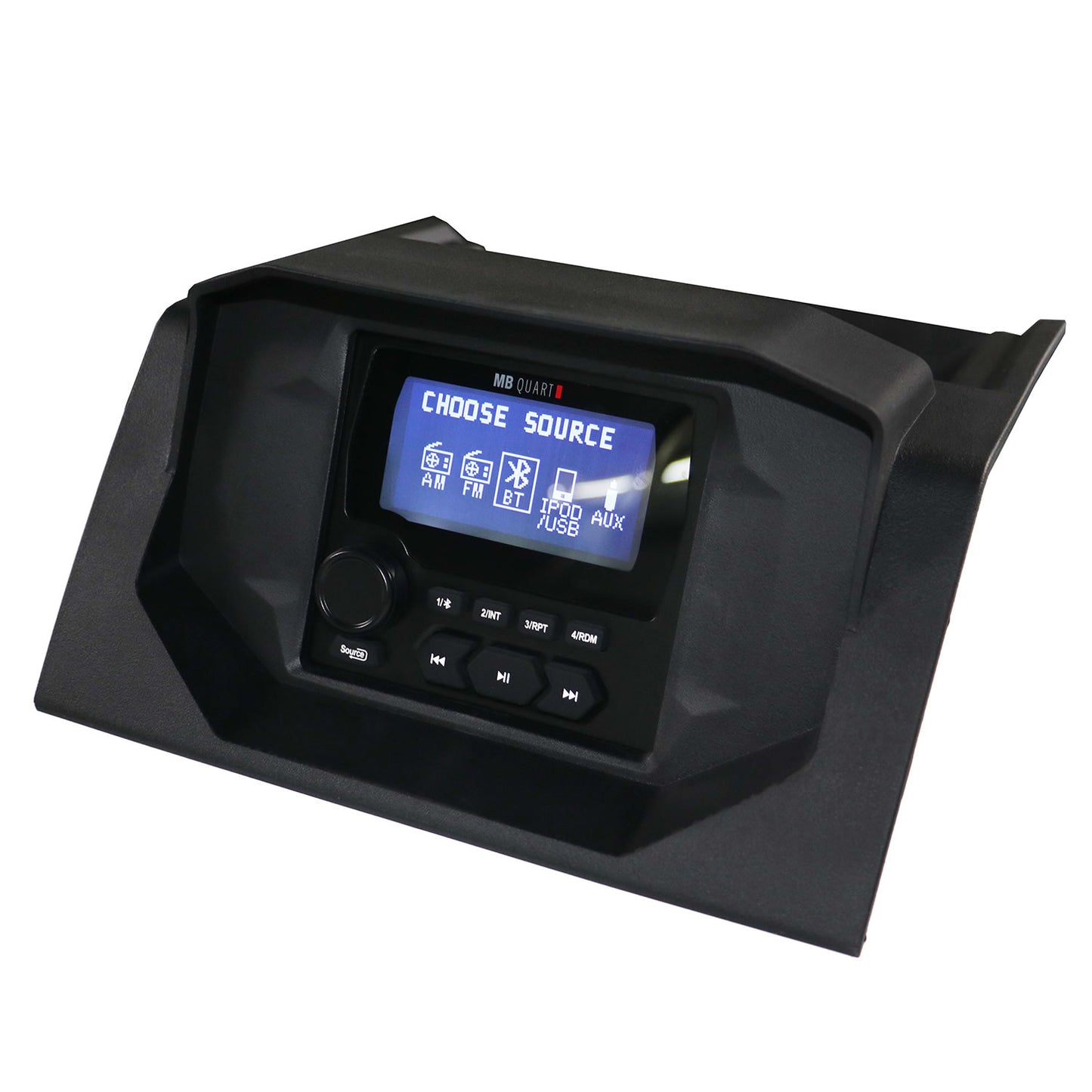 MB Quart - MBQRG2-S6R 500 Watt 6 Speaker Polaris RANGER Audio Roof with 3.5 Inch LCD Source Unit