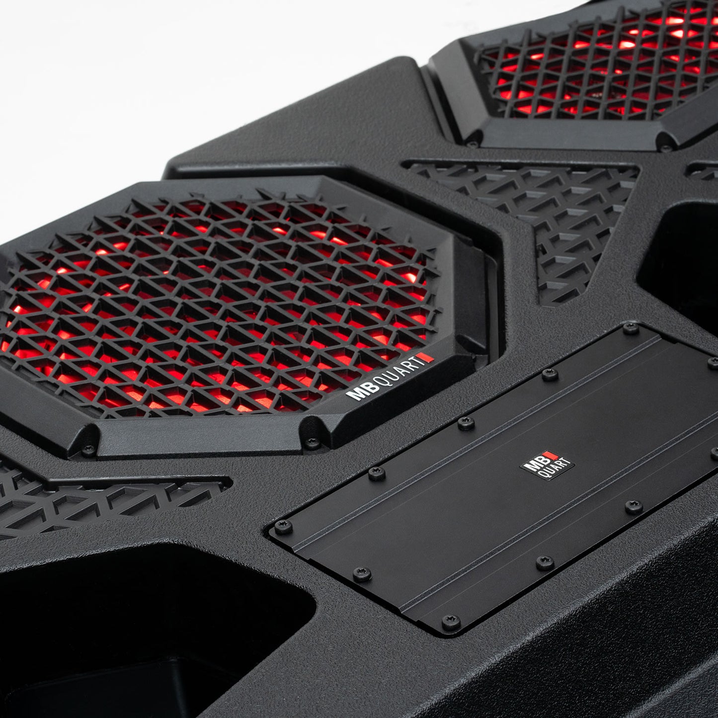 MB Quart - MBQRG2-S7R - 7 Speaker Polaris RANGER Audio Roof with 7 Inch LED Source Unit and Light Bar