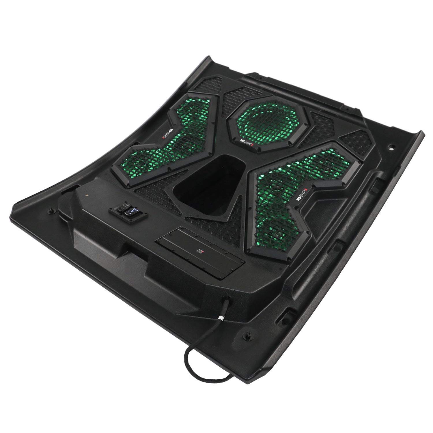MBQRT2-S7RRC Polaris RZR Trail Audio Roof designed for RIDE COMMAND™ with Light Bar - green lights