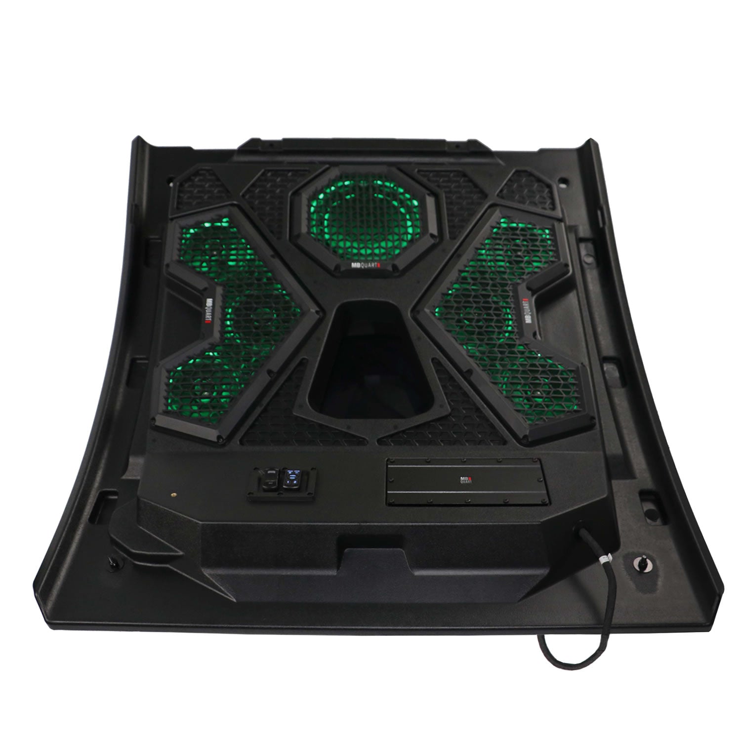 MBQRT2-S7RRC Polaris RZR Trail Audio Roof designed for RIDE COMMAND™ with Light Bar - green