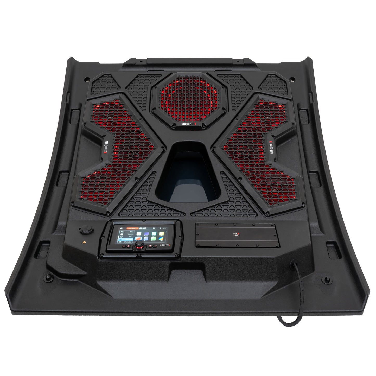 MBQRT2-S7R Polaris RZR Trail Audio Roof and Light Bar - radio