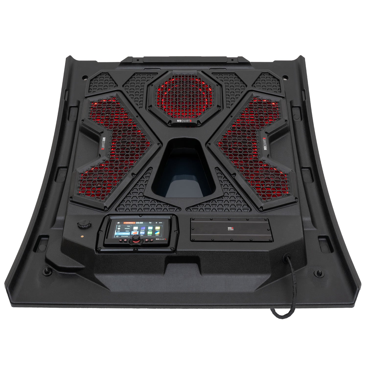 MBQRT2-S7R Polaris RZR Trail Audio Roof and Light Bar - radio