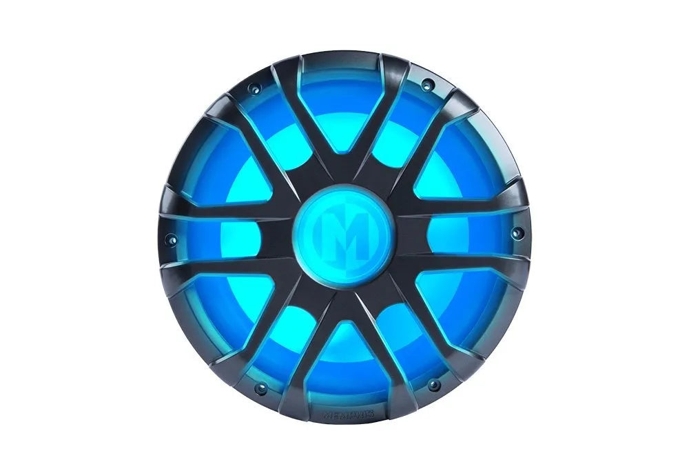 Memphis MM1024 10" Marine Woofer, 300W 2 or 4 Ohm with LED and Grey Grille