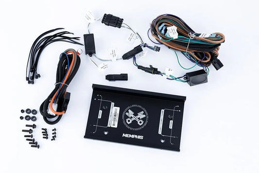 Memphis MXHD14KITV2 Brackets and Direct Connect Harness for '14 and up HD Bikes
