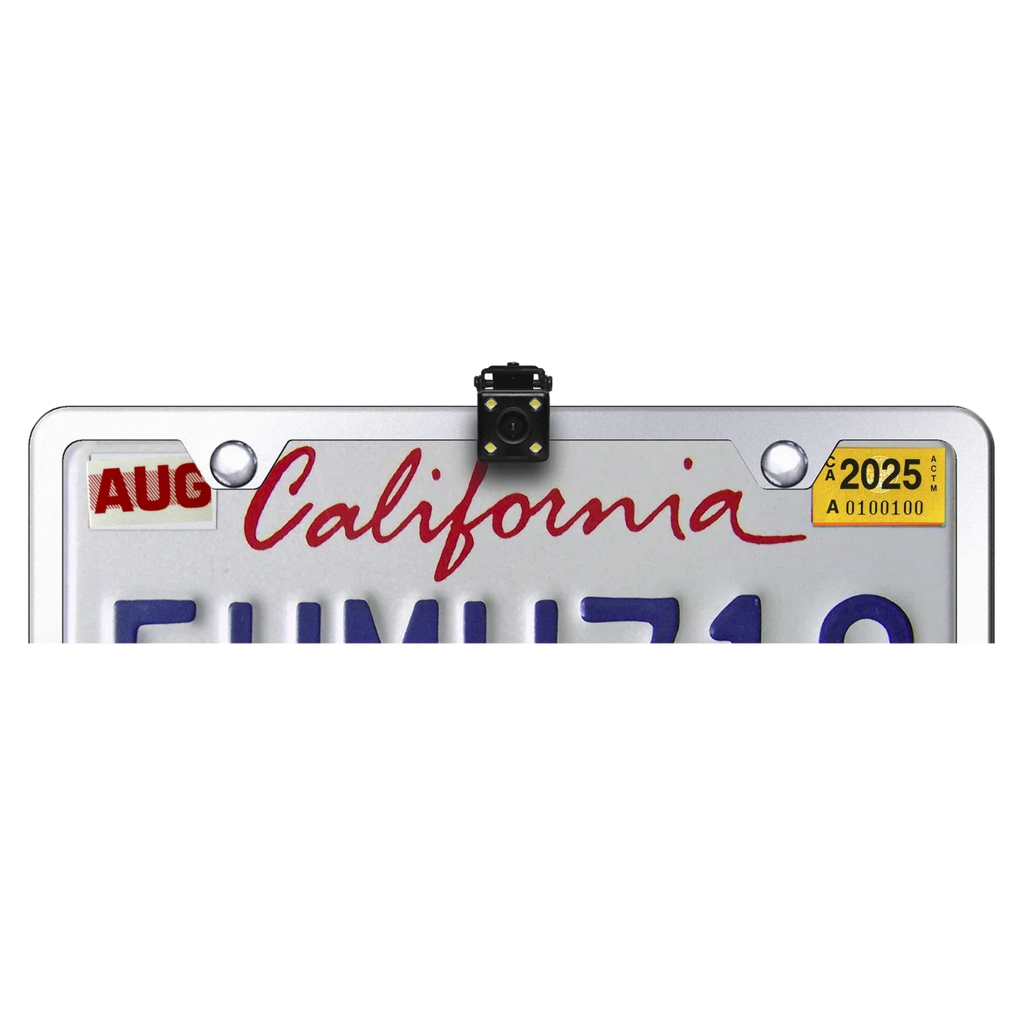 Elite ELPC40B Backup Car Rearview Reverse Camera - License Plate Mount, 170° Wide Angle Rear View, Low Light Visibility