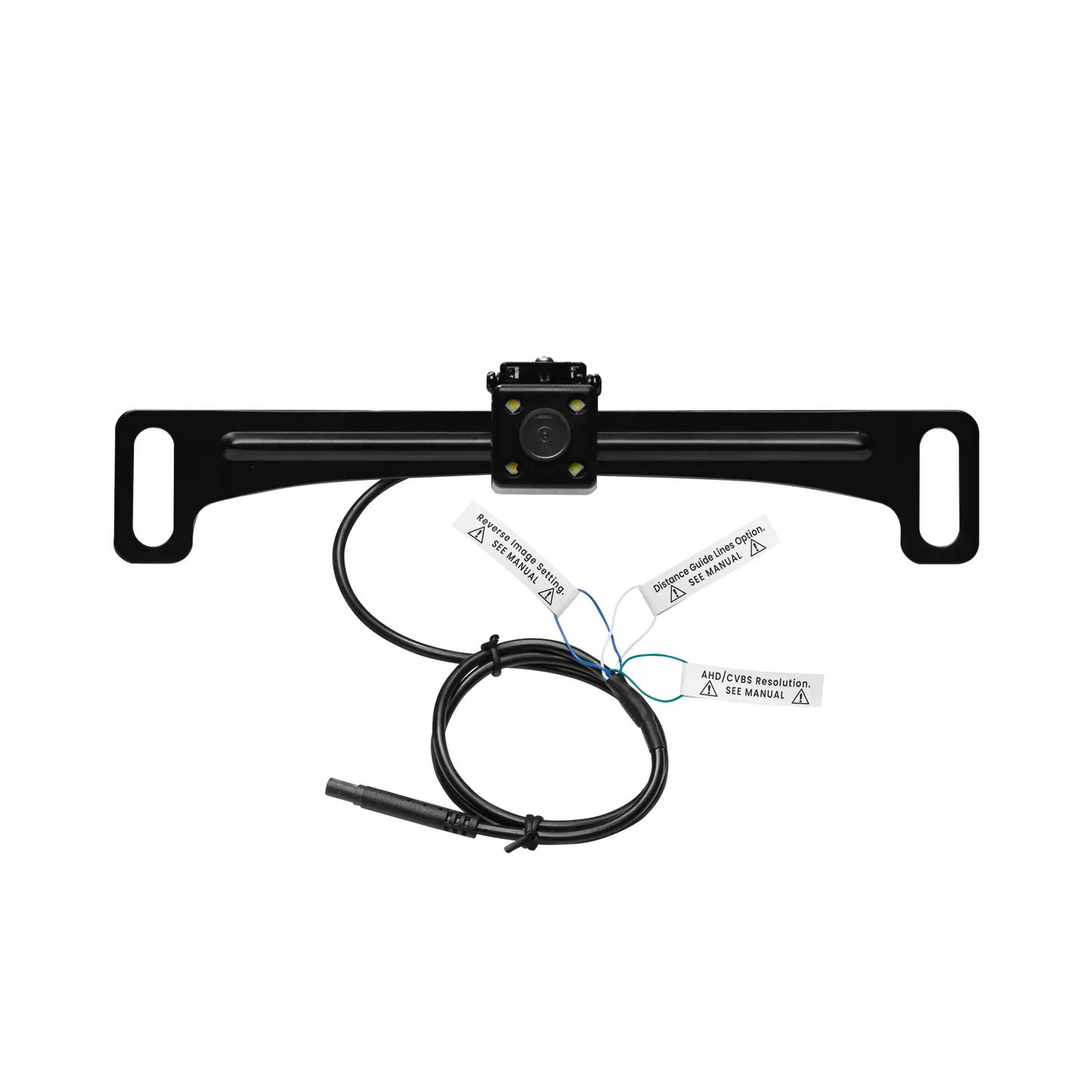 Elite ELPC40B Backup Car Rearview Reverse Camera - License Plate Mount, 170° Wide Angle Rear View, Low Light Visibility